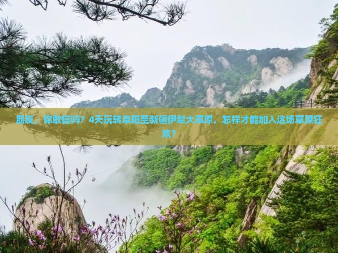 朋友，你敢信吗？4天玩转阜阳至新疆伊犁大草原，怎样才能加入这场草原狂欢？