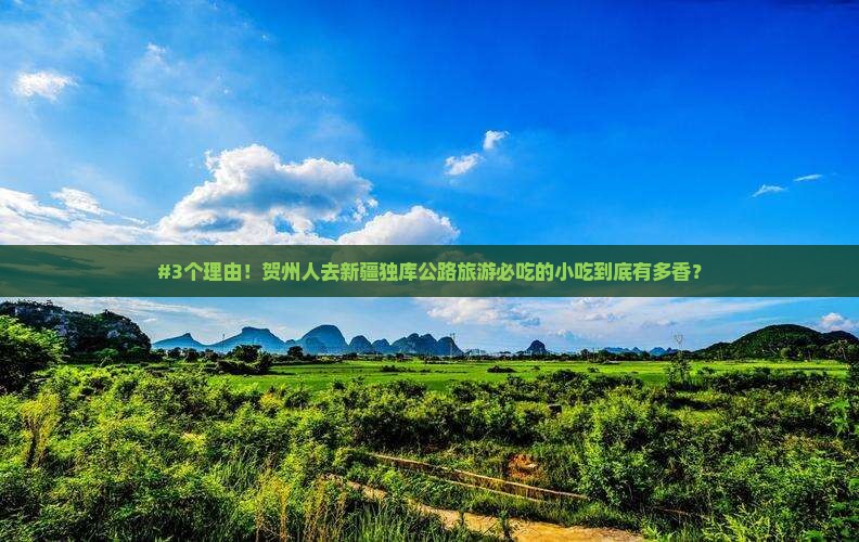 #3个理由！贺州人去新疆独库公路旅游必吃的小吃到底有多香？
