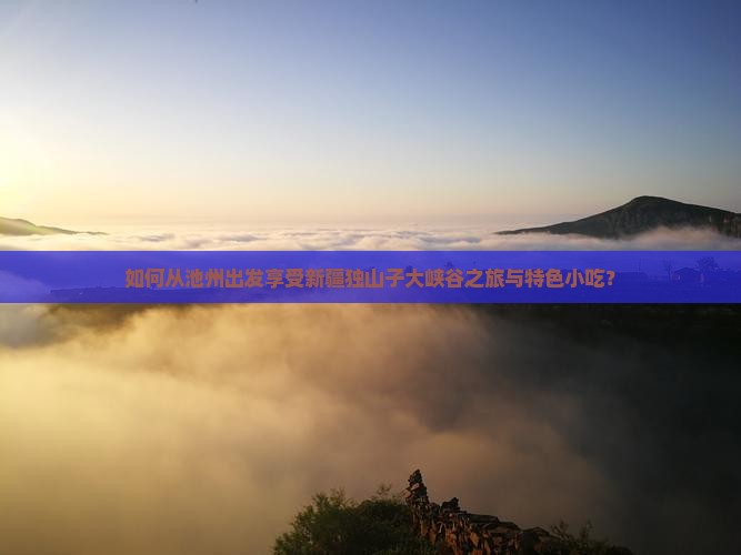 如何从池州出发享受新疆独山子大峡谷之旅与特色小吃？