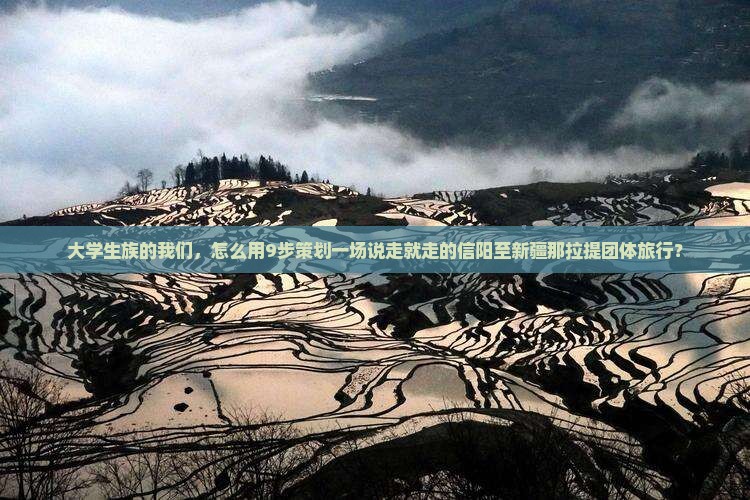 大学生族的我们，怎么用9步策划一场说走就走的信阳至新疆那拉提团体旅行？