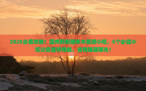 温州到新疆禾木旅游小吃