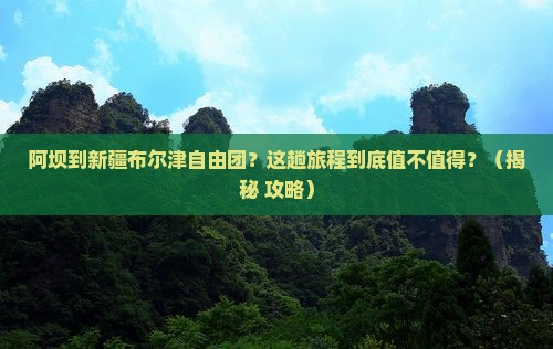 阿坝到新疆布尔津自由团