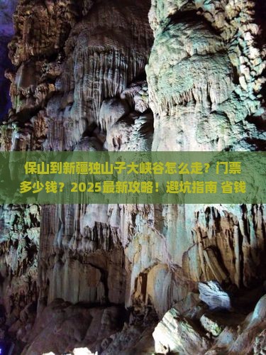 保山到新疆独山子大峡谷门票