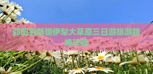 邵阳到新疆伊犁大草原三日游