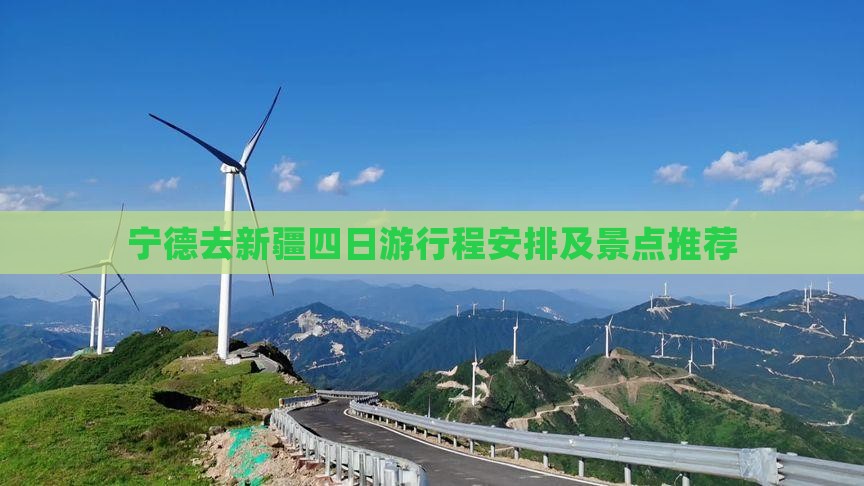 宁德去新疆四日游