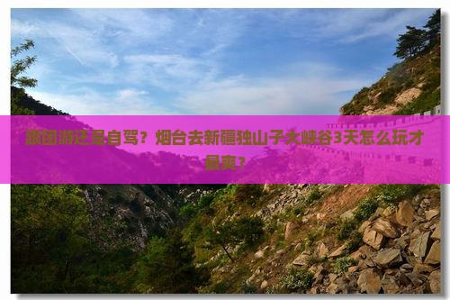 烟台去新疆独山子大峡谷哪里玩