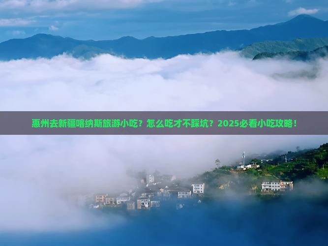 惠州去新疆喀纳斯旅游小吃