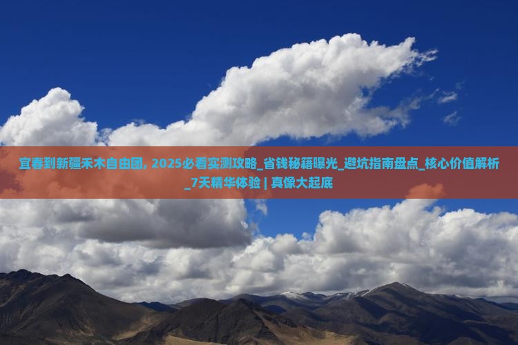 宜春到新疆禾木自由团