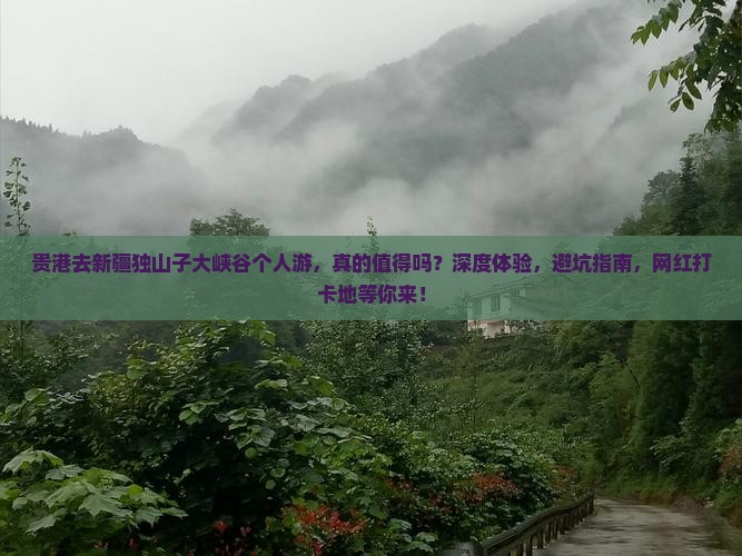 贵港去新疆独山子大峡谷个人游