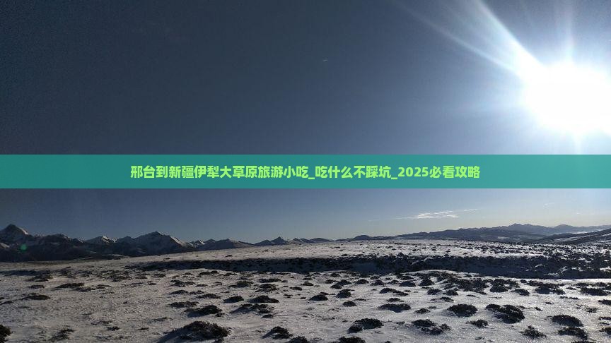 邢台到新疆伊犁大草原旅游小吃