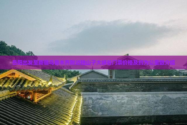 岳阳出发至新疆乌鲁木齐附近独山子大峡谷门票价格及约为公里数介绍