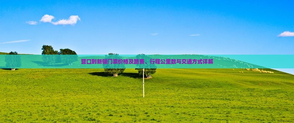 营口到新疆门票价格及路费、行程公里数与交通方式详解