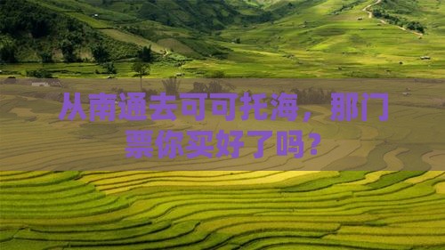 从南通去可可托海，那门票你买好了吗？