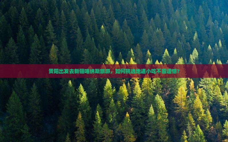贵阳出发去新疆喀纳斯旅游，如何挑选地道小吃不留遗憾？