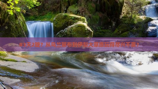 乌兰察布去新疆伊犁大草原二日游