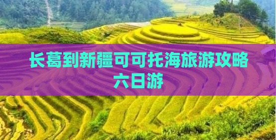 长葛去新疆可可托海六日游