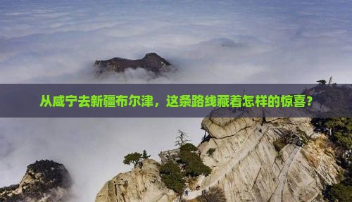 咸宁到新疆布尔津攻略