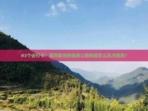 西双版纳到新疆独库公路哪里玩