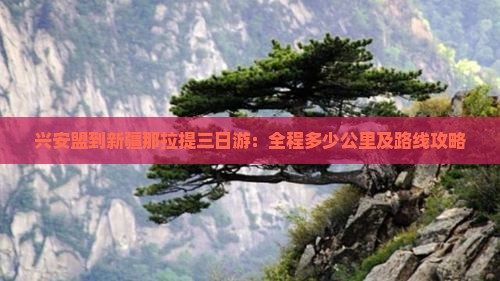 兴安盟到新疆那拉提三日游
