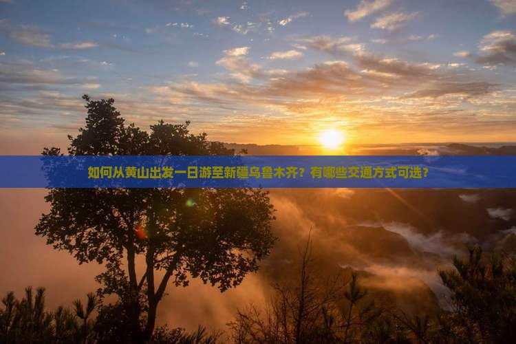 黄山去新疆乌鲁木齐一日