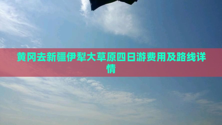黄冈去新疆伊犁大草原四日游