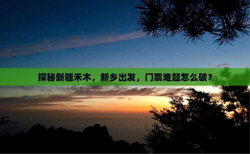 新乡去新疆禾木门票