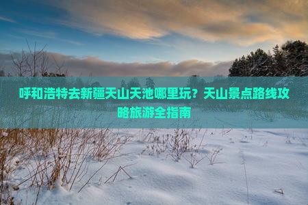 呼和浩特去新疆天山天池哪里玩