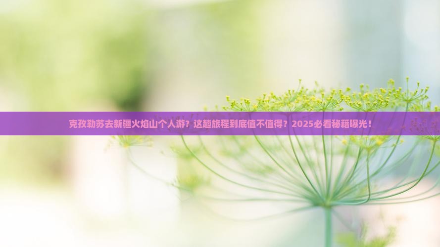 克孜勒苏去新疆火焰山个人游