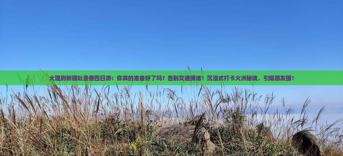 大理到新疆吐鲁番四日游