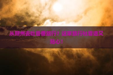 朔州到新疆吐鲁番旅行社