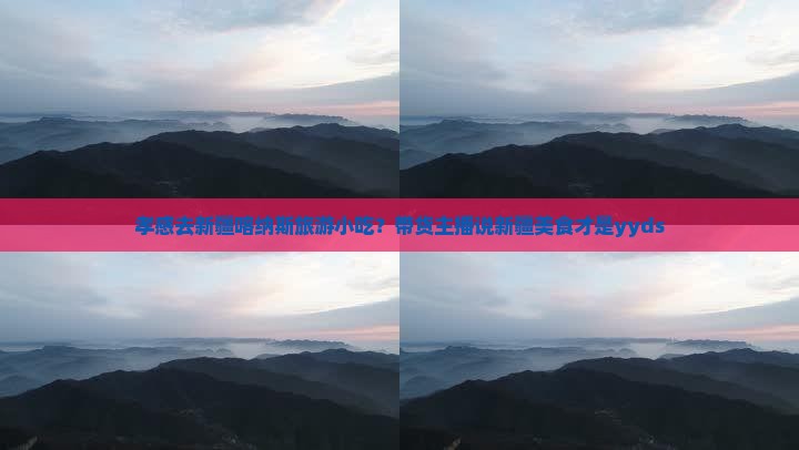 孝感到新疆喀纳斯旅游小吃
