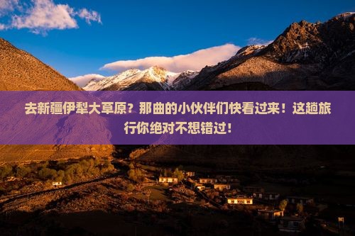 那曲去新疆伊犁大草原旅行社