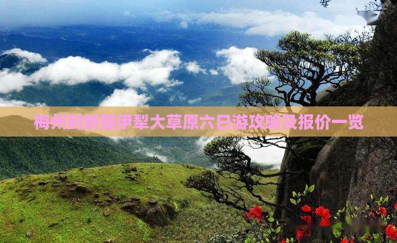 梅州到新疆伊犁大草原六日游 梅州到新疆伊犁大草原六日游