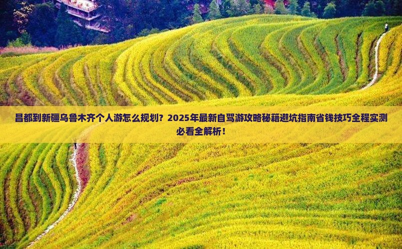 昌都到新疆乌鲁木齐个人游