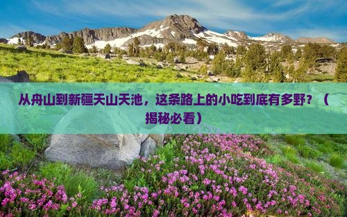 舟山到新疆天山天池旅游小吃