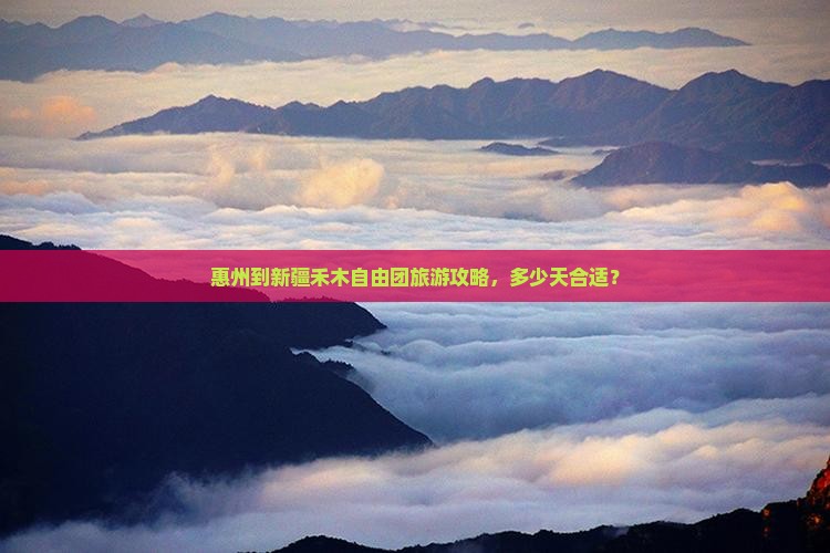 惠州到新疆禾木自由团