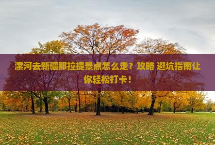 漯河去新疆那拉提景点