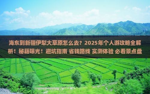 海东到新疆伊犁大草原个人游