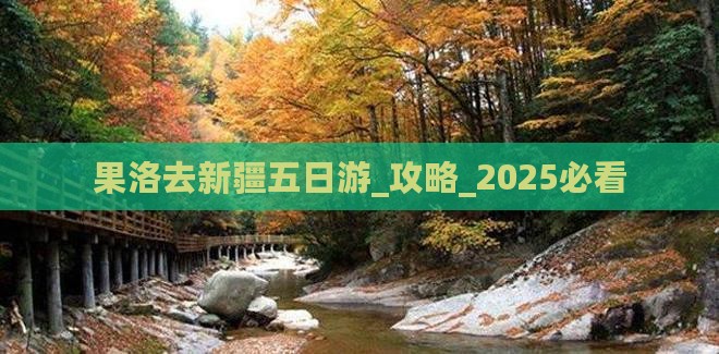 果洛去新疆五日游
