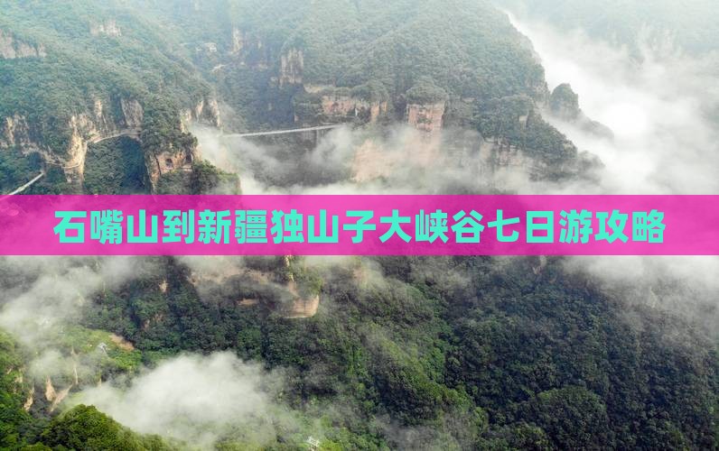 石嘴山到新疆独山子大峡谷七日游