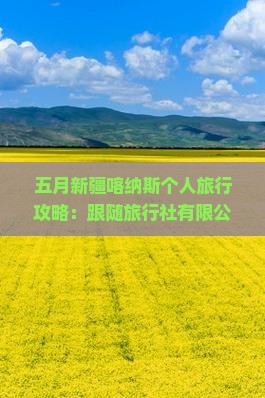 五月到新疆喀纳斯个人游