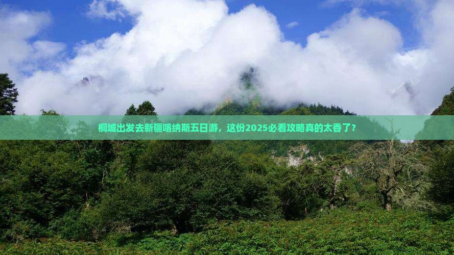 桐城去新疆喀纳斯五日游