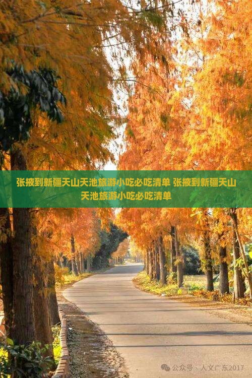 张掖到新疆天山天池旅游小吃