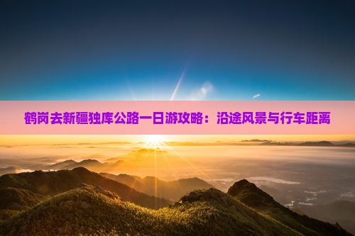 鹤岗去新疆独库公路一日
