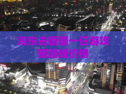 海东去新疆一日