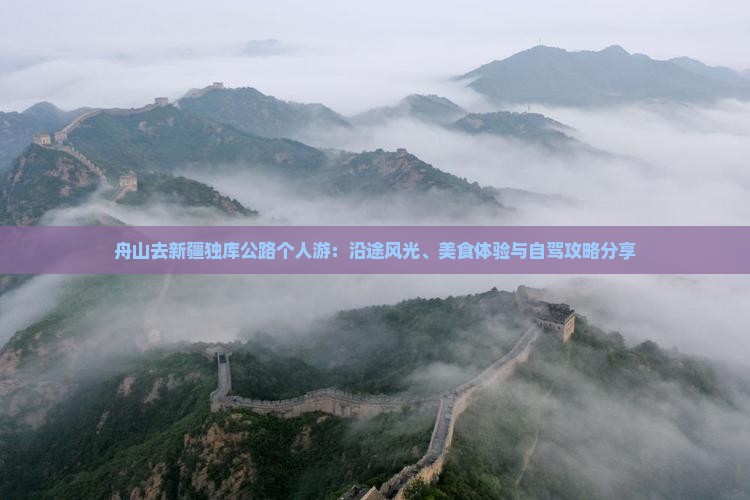舟山去新疆独库公路个人游