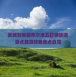 武威到新疆布尔津五日游
