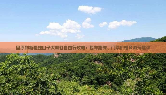 固原到新疆独山子大峡谷自由行