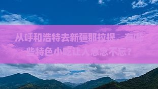 呼和浩特去新疆那拉提旅游小吃