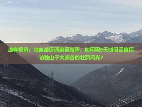 酒泉去新疆独山子大峡谷个人游